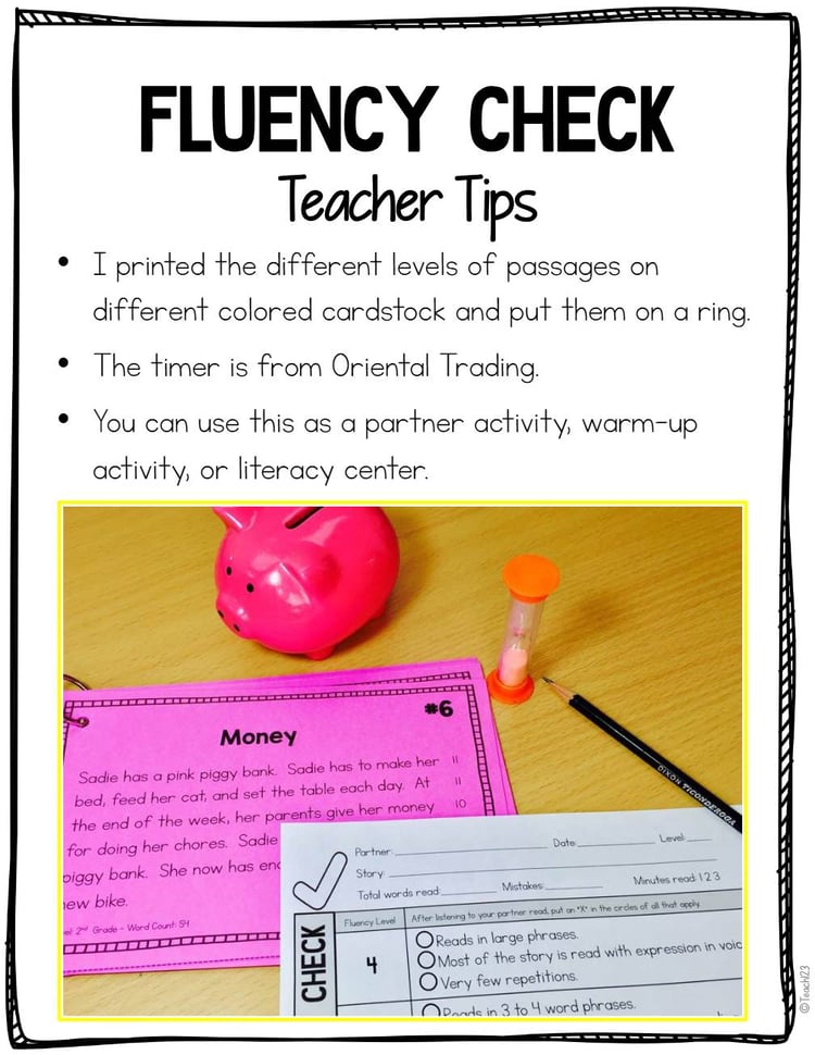 Fluency Passages Reading Comprehension Third Second Grade