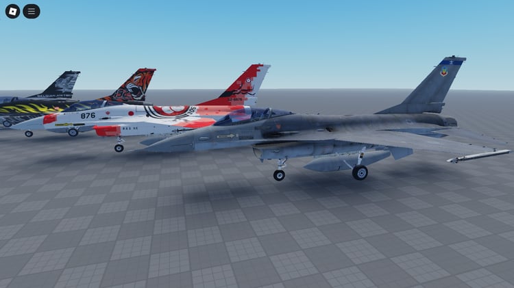 Formation of all 4 F-16 variants