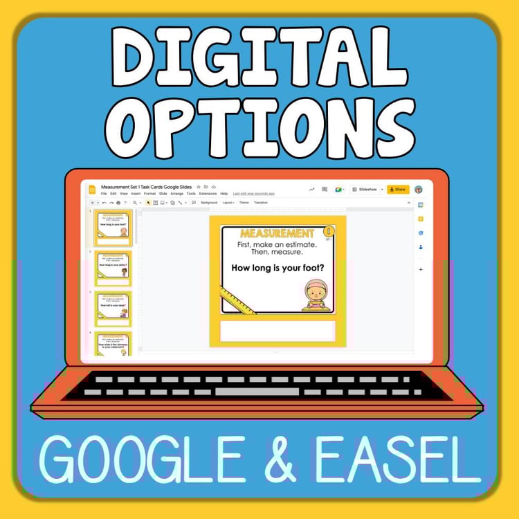 Measure It! Task Cards for Grades 2nd-3rd - Fun Interactive Measuring Challenges