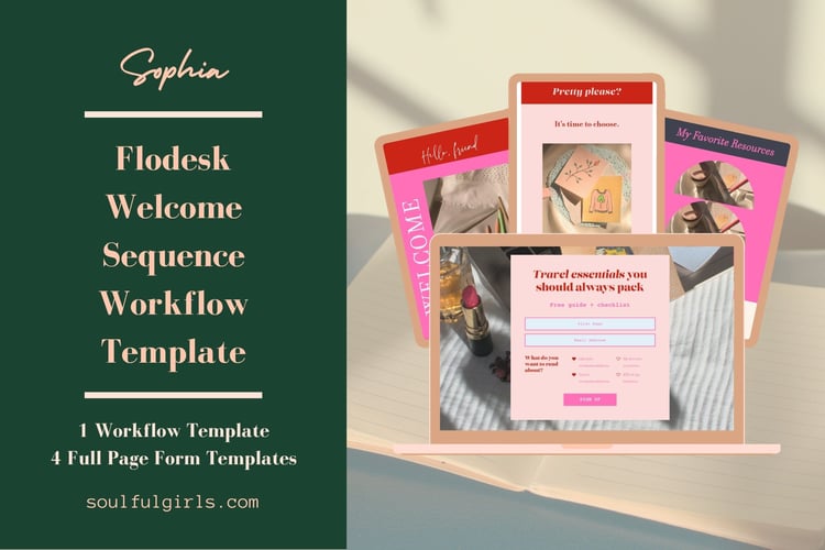 Flodesk Welcome Sequence Workflow Template - Sophia.