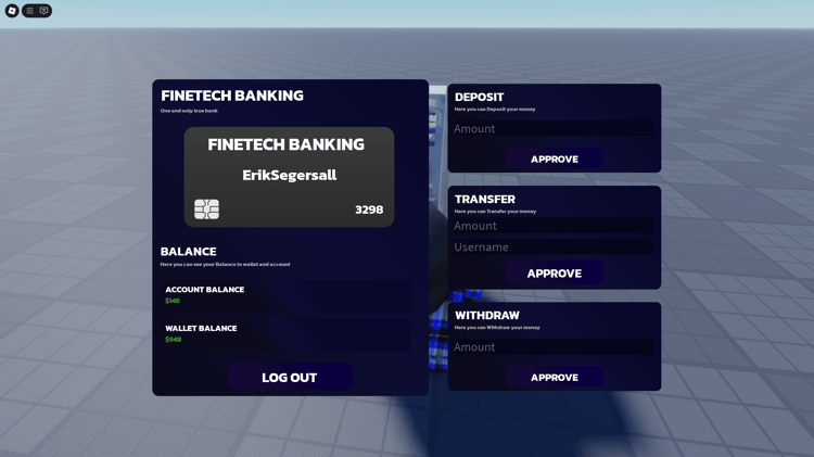 Interest payout feature in Roblox banking system
