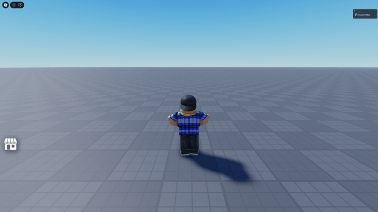 Stylish shop UI with blur background