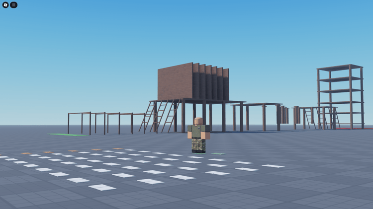 Roblox automatic training system with quiz and obby
