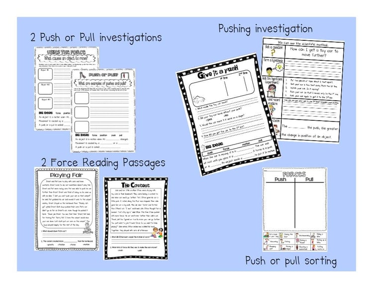 Force and Motion Mini-unit for Primary Students