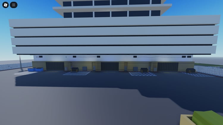 Interior rooms in Roblox urban building