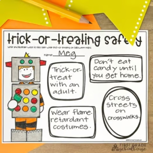 Halloween Writing Prompts 2nd Grade  Halloween Writing Activities