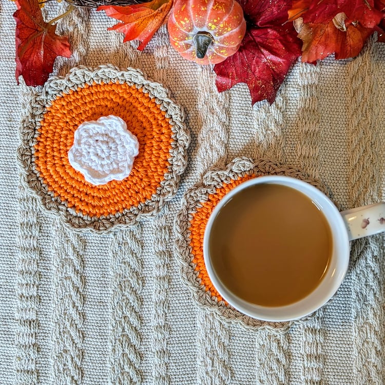 Pumpkin Pie Coaster with Mug