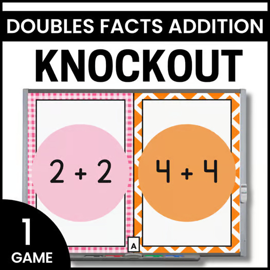 Doubles Facts Game Doubles Addition Poster and Game