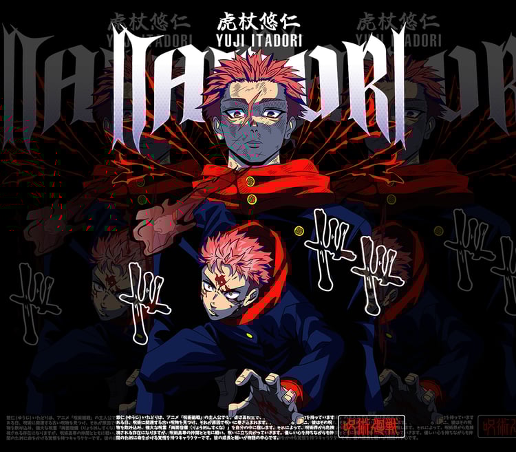 DESIGN ANIME Jujutsu Kaisen YUJI ITADORI
