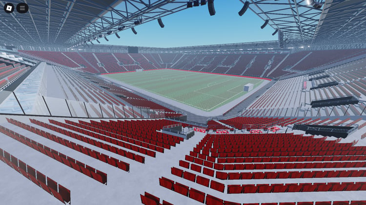 Full Roblox stadium view from above