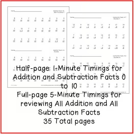 Addition and Subtraction Fact Mastery