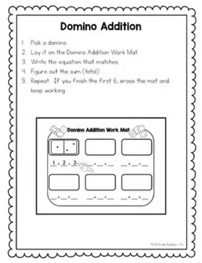 1st Grade Math Centers : 10 Low Prep Centers (Math Bags) Set #1