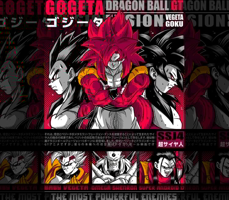 DESIGN ANIME DRAGON BALL GT