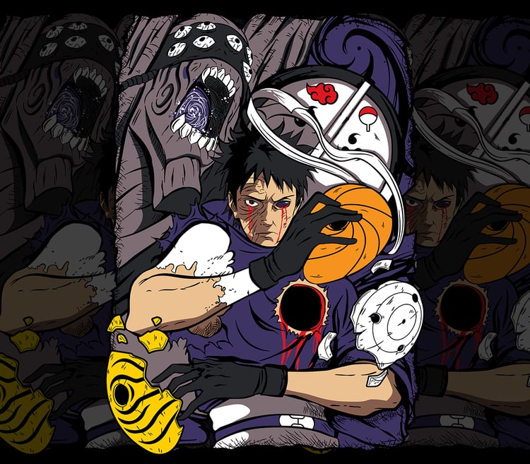 DESIGN ANIME NARUTO OBITO
