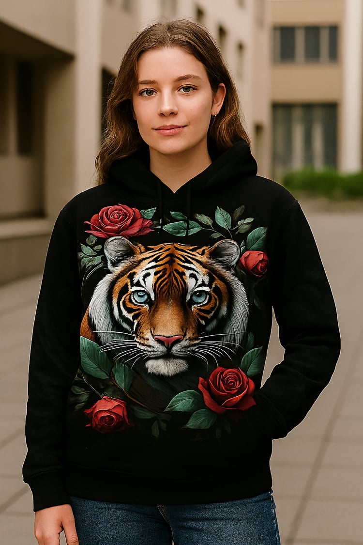 Roar in Style: Printable Tiger Designs Roses