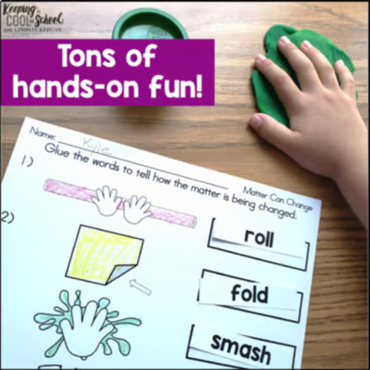States of Matter Worksheets Sorts Experiments Solids Liquids Gases Activities