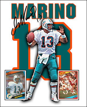 Dan Marino Cards Binder Inserts