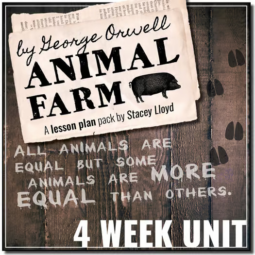 Animal Farm by George Orwell Complete Teaching Pack {Lesson Plans & Activities}