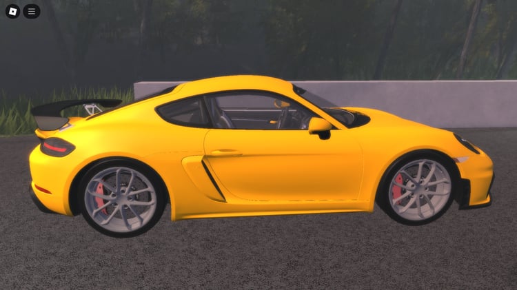 Porsche GT4 Cayman 2021 Roblox car front view