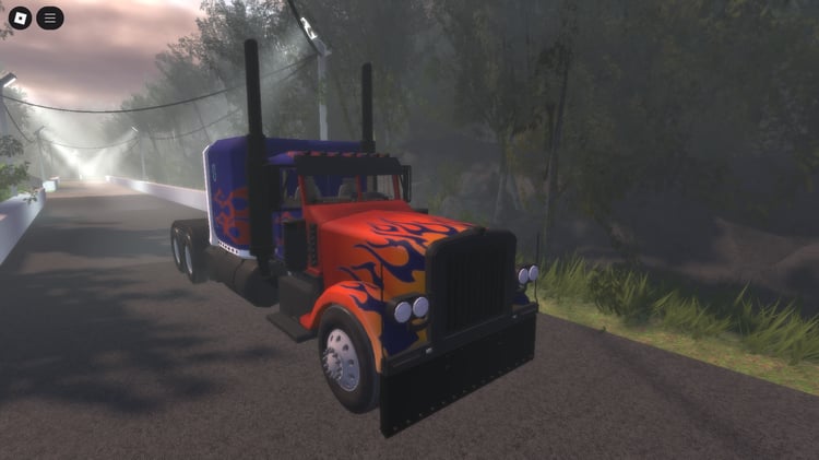 Peterbilt 379 front view Roblox classic truck