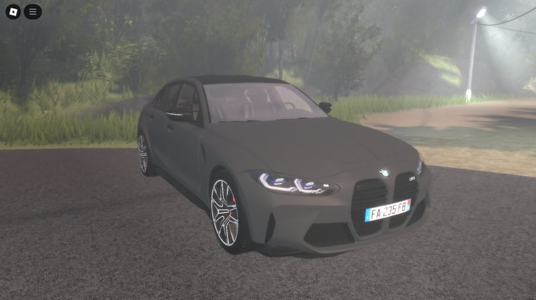 BMW M3 Compétition 2021 FIXED Roblox sports car front view