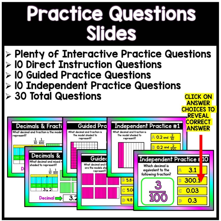 Relate Decimals to Fractions - PowerPoint Lesson