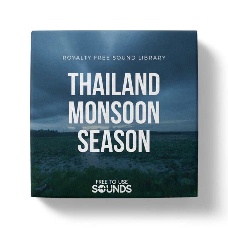 Monsoon Rain Sound Library from Thailand