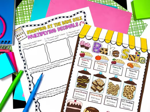 Multiplying and Dividing Decimals Math Project