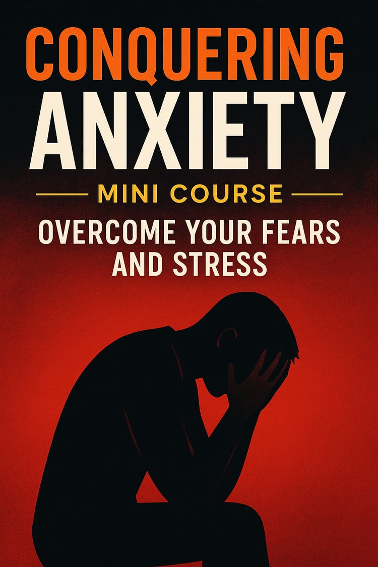 Conquering Anxiety Mini Course eBook and workbook