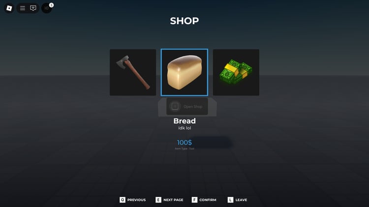 [FREE] Scripted shop menu with item categories