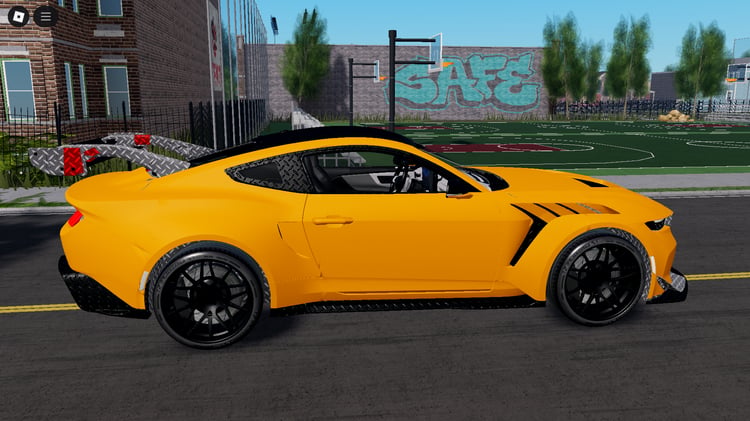 Free Roblox Ford Mustang GTD 2025 with scripted driving and realistic sounds