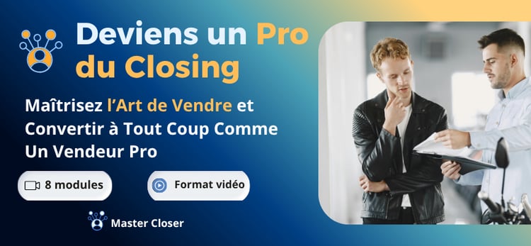 Formation pour Dévenir un closer professionnel avec droit de revente