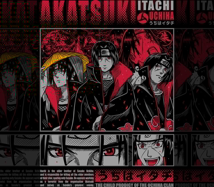DESIGN ANIME itachi uchiha