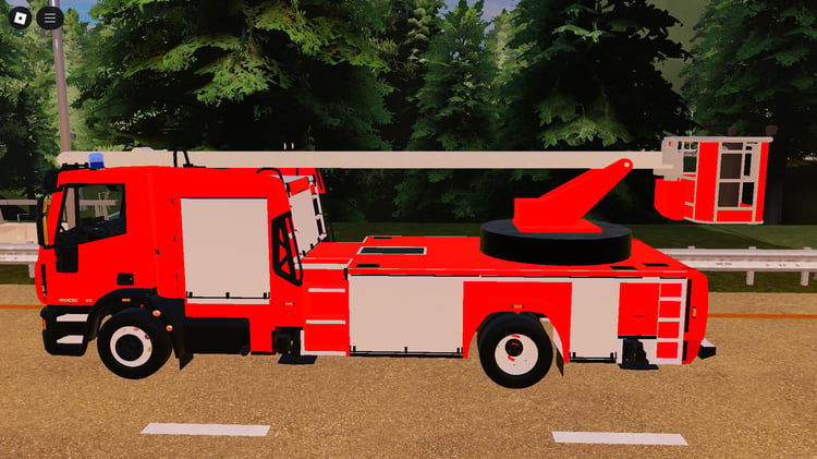 Free Roblox Iveco BEA fire truck – detailed French emergency vehicle