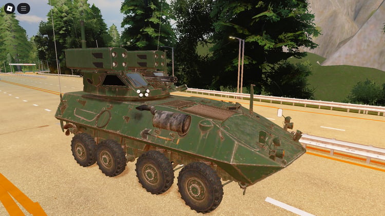 Roblox LAV-AD military vehicle – AA armored combat model