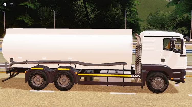 Realistic MAN TGA 18.480 tanker truck for Roblox