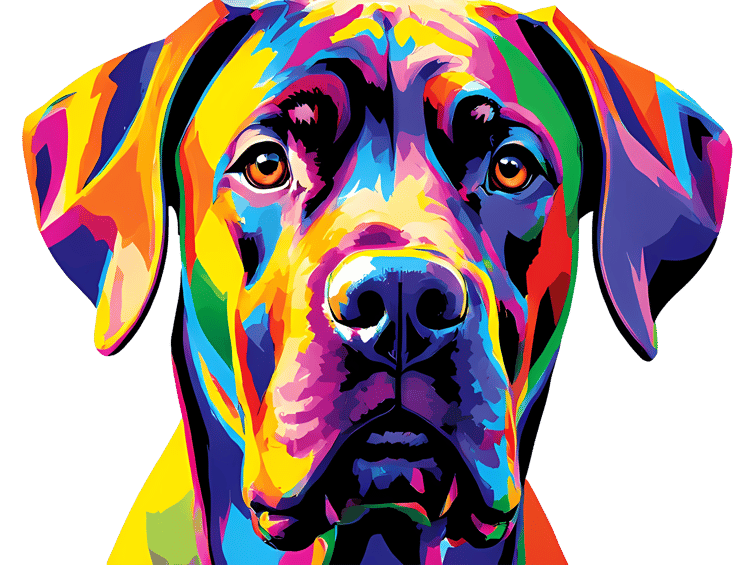 Geometric Abstraction dog