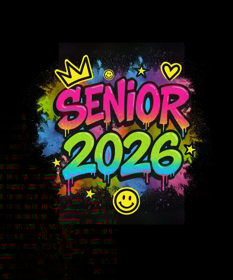 senior 2026, class of 2026, senior png, graduation png, class of 2026 shirt, senior shirt design, senior 2026 design, class of 2026 graduation, senior year png, graffiti png, neon spray paint png, school spirit design, printable graduation png, diy gradua