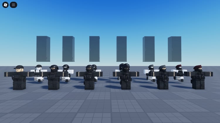 Roblox Mobile Task Force SCP morph pack lineup