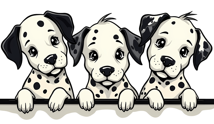 Dalmatian puppies
