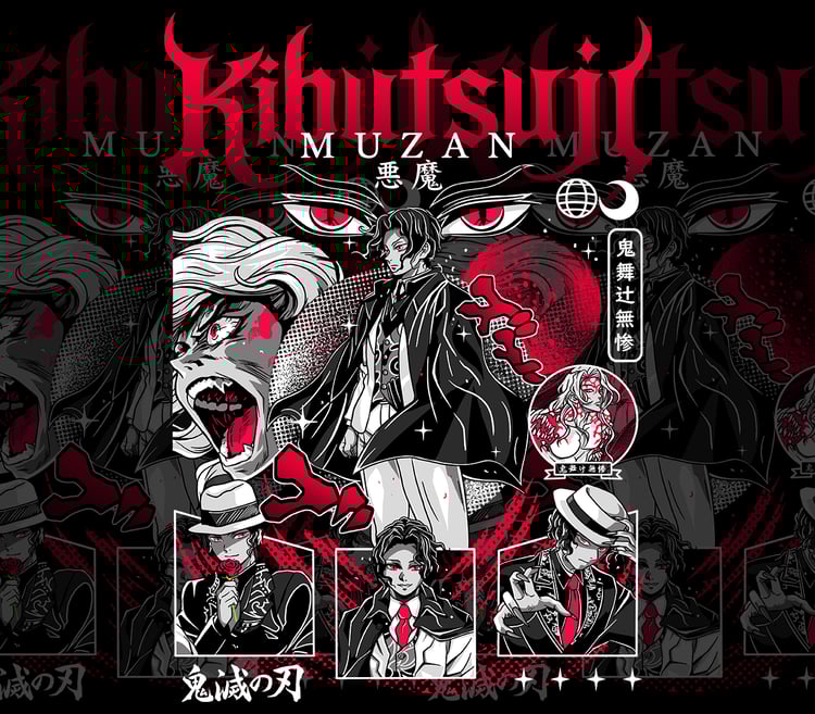 DESIGN ANIME Demon Slayer Muzan