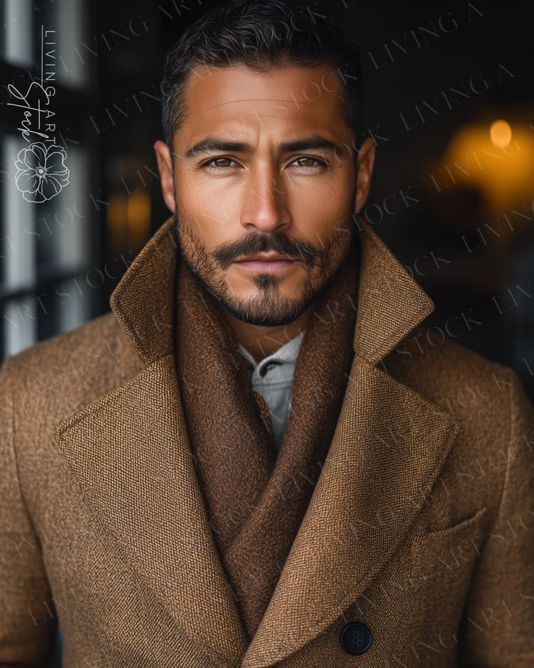 Wealthy Men Autumn Fashion Stock Photos