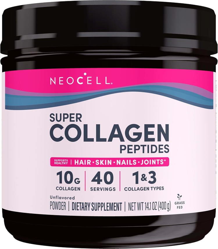 NeoCell Super Collagen Peptides, 10g Collagen Peptides per Serving, Gluten Free, Keto Friendly, Non-GMO, Grass Fed, Healthy Hair, Skin, Nails and Joints,