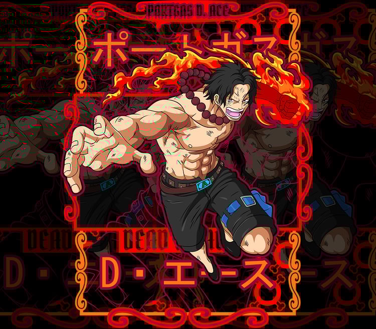 DESIGN ANIME One Piece /  Portgas D. Ace