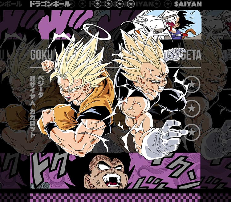 DESIGN ANIME Goku Vegeta Dragon Ball
