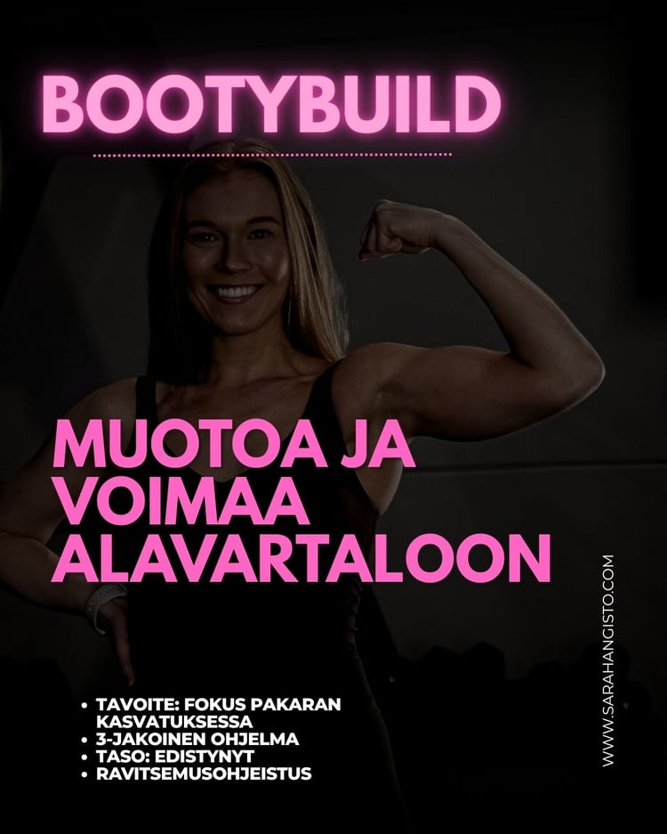 bootybuild muotoa ja voimaa pakaroihin
