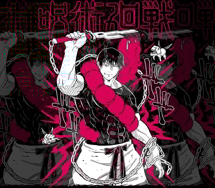 DESIGN ANIME  Jujutsu Kaisen Toji Fushiguro