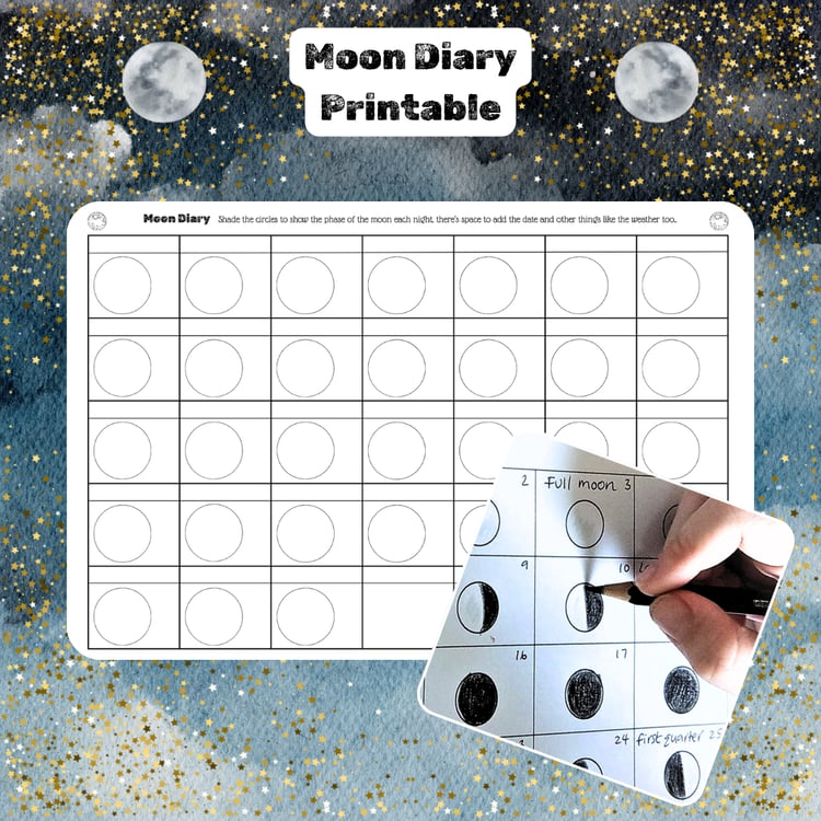 Printable Moon Diary