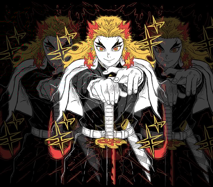 DESIGN ANIME Demon Slayer -Rengoku