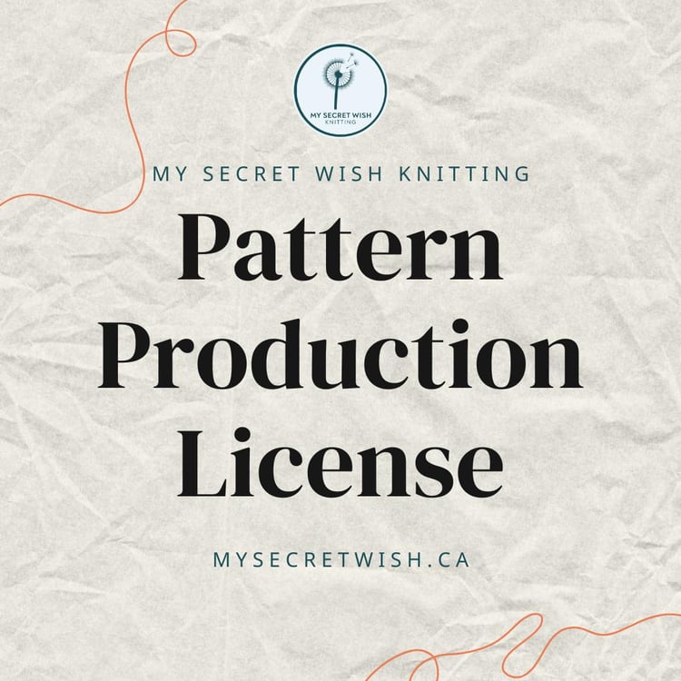 Pattern Production License from My Secret Wish Knitting